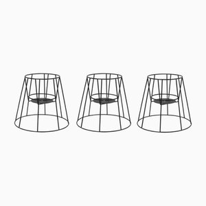 Petits Supports pour Plante Cibele Noirs par OK Design, Set de 3