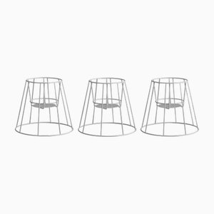 Kleine weiße Cibele Pflanzenständer von OK Design, 3 . Set