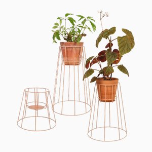 Dusty Peach Cibele Pflanzenständer von OK Design, 3 . Set