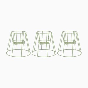 Small Sea Green Cibele Plant Stands by OK Design, Set of 3