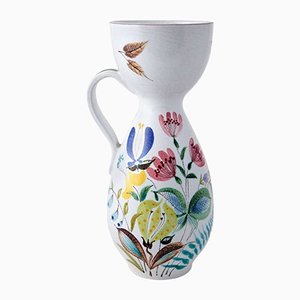 Mid-Century Faience Vase von Stig Lindberg für Gustavsberg