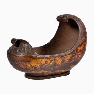 Culla antica europea in legno