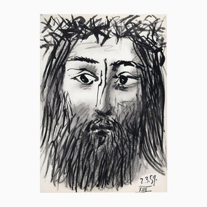 Pablo Picasso, Portrait of Jesus, 1st Edition from Toros y Toreros, 1961, Original Lithograph