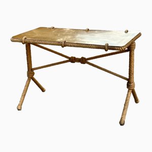 Table Vintage en Corde par Adrien Audoux & Frida Minet, 1960s