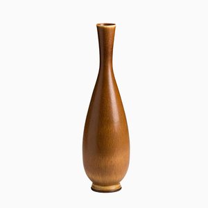 Braune Vase von Berndt Friberg, 1970