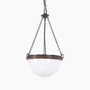 Lampada da soffitto Art Deco in pietra di luna Jefferson, anni '20