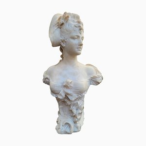 Ant Nelson, Frauenbüste, Alabaster, Ende 19. Jh.