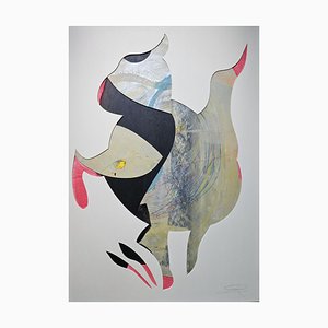Stefano Mazzolini, Mucav, 2020, Collage & Pastel on Paper