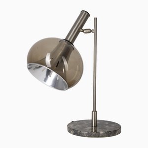 Vintage Table Lamp in Marble and Acrylic Glass from Lamter Milano, 1950s