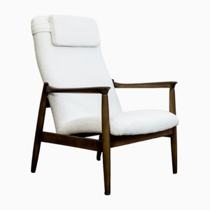 Mid-Century High Back Armchair by Edmund Homa, Poland, 1960s