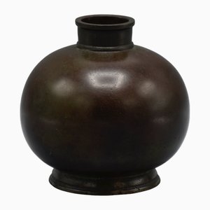 Vaso in bronzo di Just Andersen per Guldsmedsaktiebolaget, Svezia, anni '30