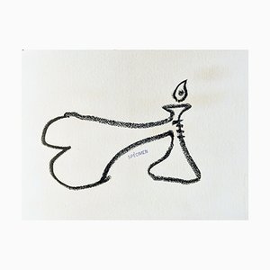 Pablo Picasso, Composición sin título, 1962, Litografía original