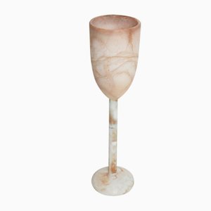 Alabaster Table Lamp in the shape of a Chalice, 1980s