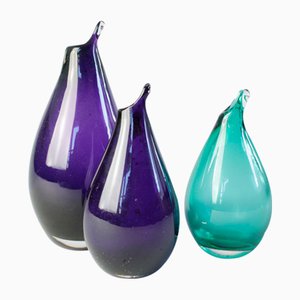 Kleine Glasvasen von Ingeborg Lundin, 3 . Set