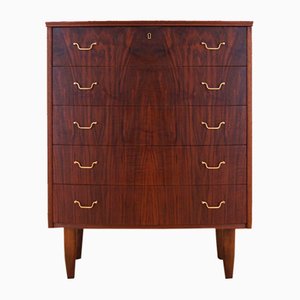 Danish Walnut Chest of Drawers, 1970s
