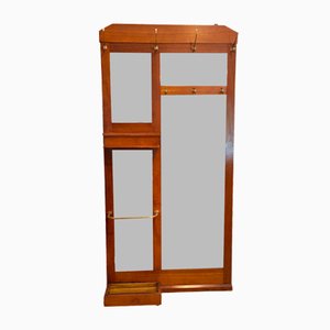 German Art Nouveau Oakwood Wall Coat Rack