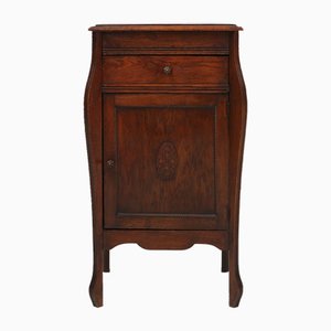 Table de Chevet Art Nouveau en Chêne, France, 1890s