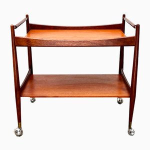 Carrello bar Mid-Century in teak, anni '60