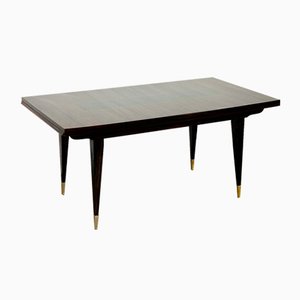 French Art Deco Dining Table in Macassar, 1940s