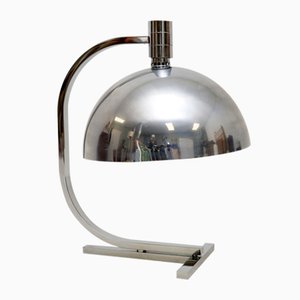 Large Vintage Italian Chrome Table Lamp attributed to Franco Albini for Sirrah, 1970s