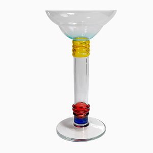 Vintage Postmodern Glass Vase from Leonardo, 1990s