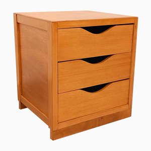 Nachttisch aus Holz, 1960er