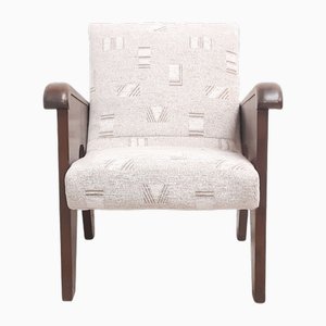 Vintage Wooden A-Shaped Armchair attributed to Up Závody, 1950s