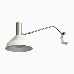 Mid-Century Minimalist Swiss Clamp Table Lamp by Rosemarie and Rico Baltensweiler for Baltensweiler, 1950s