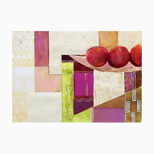 Katarzyna Zwolinska, Frutas en un cuenco, Pintura en técnica mixta, 2005