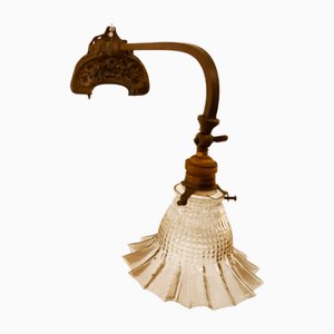 Braune Messing Wandlampe