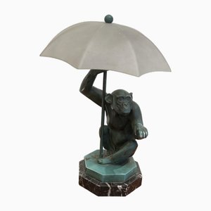 Vintage Table Lamp in Bronze, 1920s