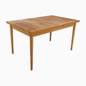 Oak Dining Room Table Bjärni by Nils Jonsson for Hugo Troeds, Sweden, 1960s