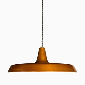 Lampada a sospensione vintage in rame, Danimarca, 1960