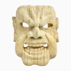 Volkskunst geschnitzte Holzmaske