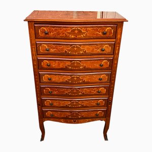 Commode à Tiroirs Vintage Marquetée, 1960s