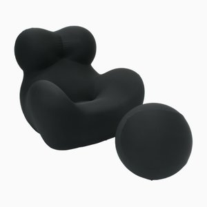 Set of UP5 La Mamma Up 2000 Lounge Chair and UP6 Ball Ottoman by Gaetano Pesce for B&B Italia