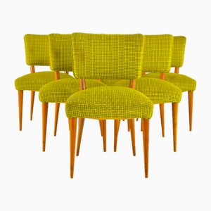 Sedie da pranzo vintage in teak, Danimarca, anni '50, set di 6