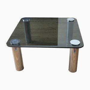 Mesa de centro Marcuso de acero inoxidable de Marco Zanuso, 1970