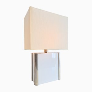 Vintage Table Lamp in Metal and Acrylic by Milo Baughman, 1960s