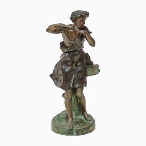 Italienischer Künstler, Wachsfigur, 1960er, Bronze