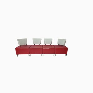 Vintage Leather Chairs by Renzo Siano for MB, 1990s, Set of 4