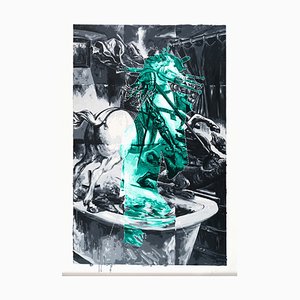 Tadanori Yokoo, Saint George, serigrafía grande original, 1990