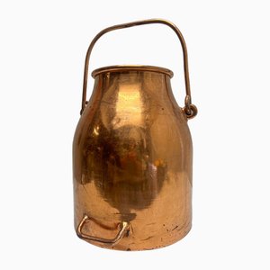 Vintage Danish Copper Milk Churn Cooler, 1950s