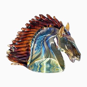 Handmade Sinuous Horse Head from YourMurano