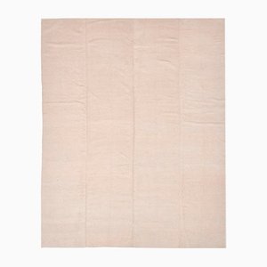 Tappeto grande Kilim beige neutro, anni '60