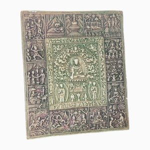 Piastrella in ceramica buddista dall'inizio alla metà del XX secolo, Asia orientale