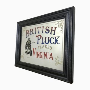 British Pluck Flaked Virginia Tobacco Cigarettes Advertising Mirror
