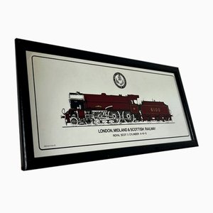 Vintage London, Midland and Scottish Railway, Royal Scot Steam Locomotives Train Werbespiegel