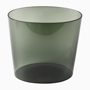 Vase Scandinave en Verre Fumé par Saara Hopea pour Nuutajärvi, 1950s