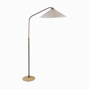 Lampada da terra moderna in ottone, Svezia, anni '40